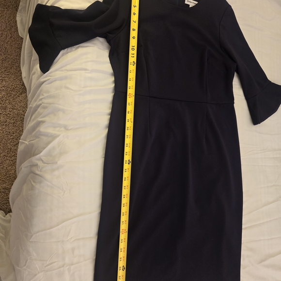 Shelby & Palmer Navy 3/4 Sleeve Dress-Size 14 - Picture 6 of 11